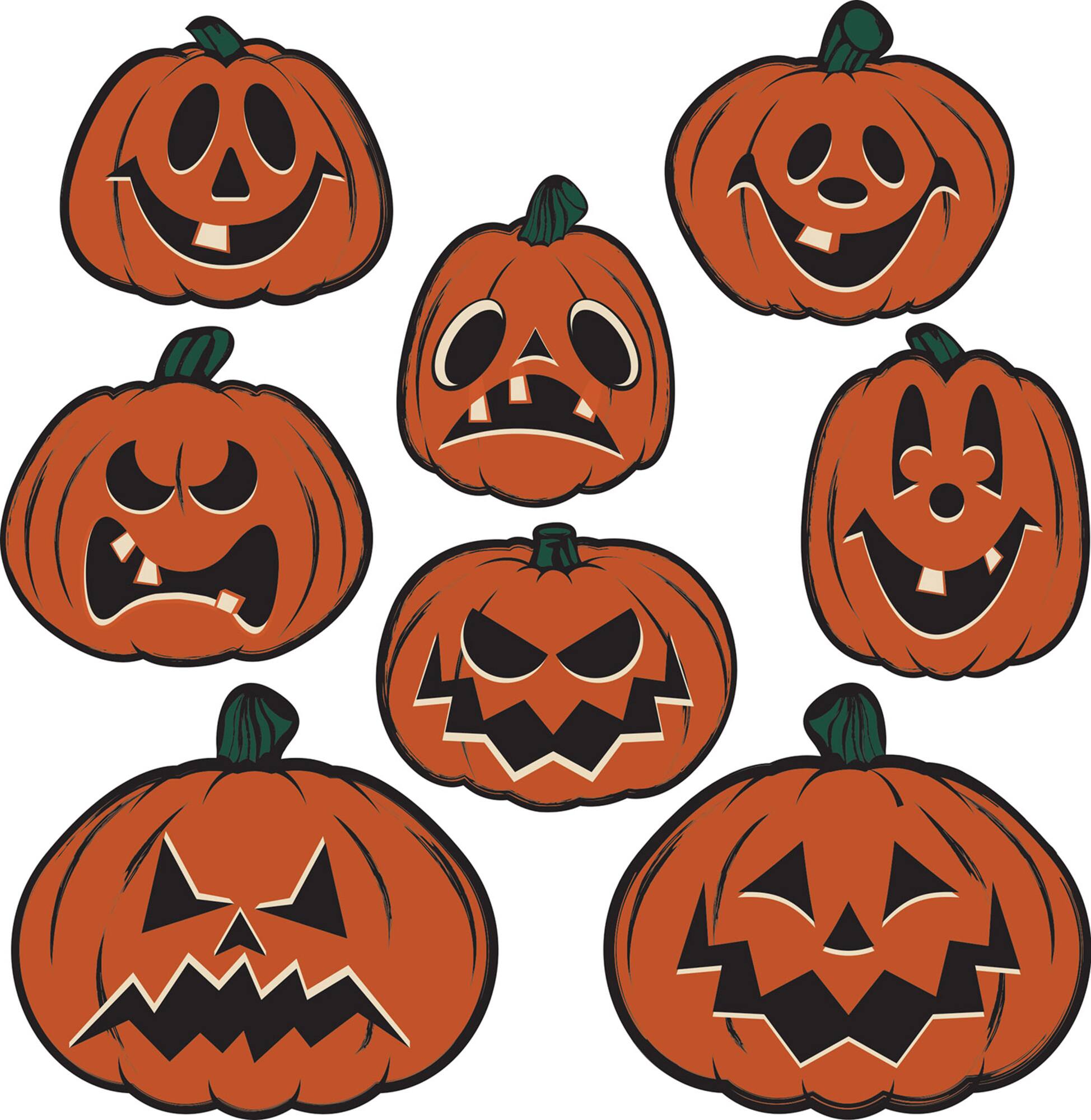Beistle Vintage Halloween Pumpkin Cutouts Pack, 4ct.